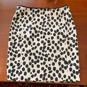 Polka Dot Black and White Skirt